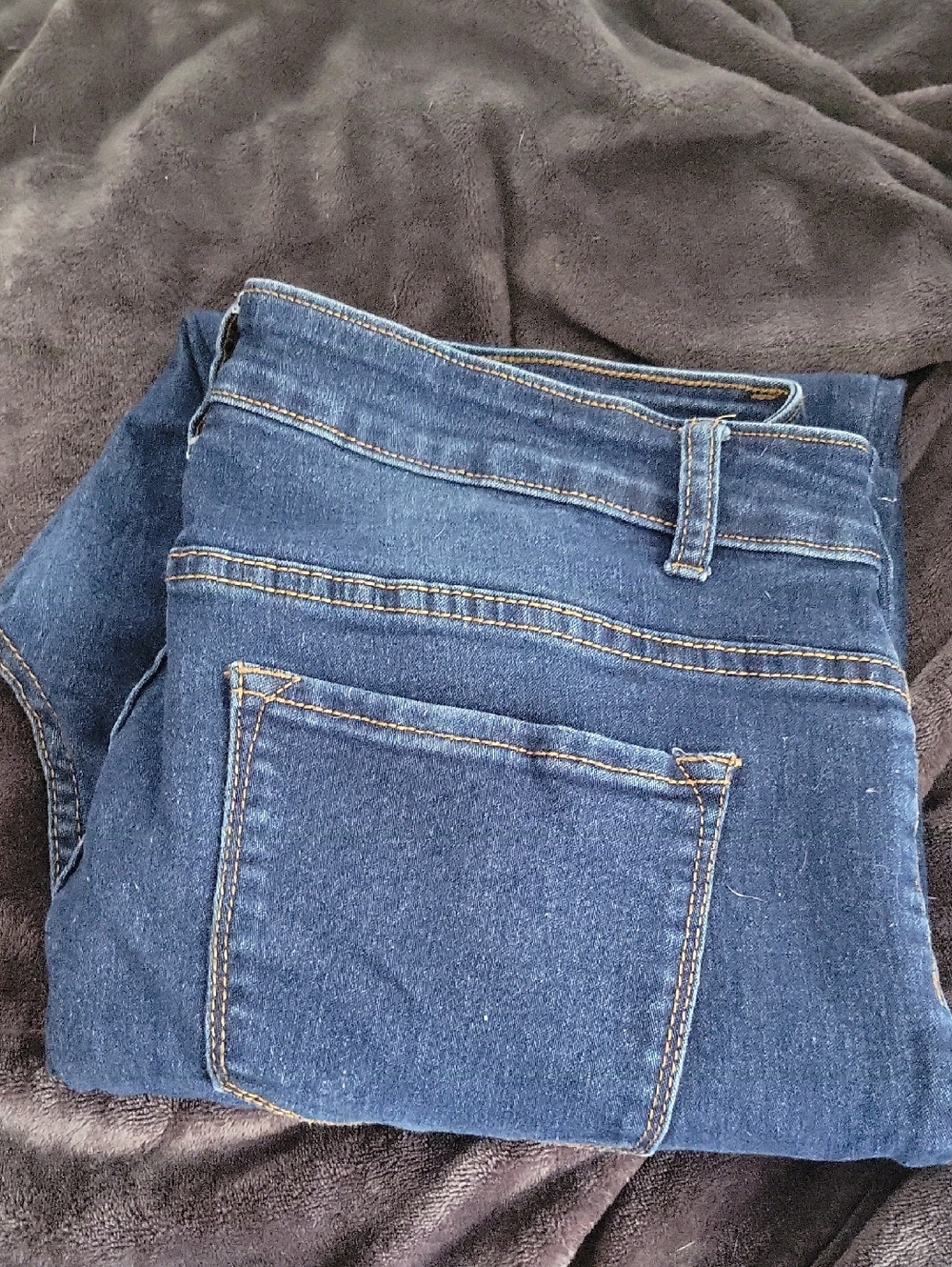 Dark Blue Denim B.OB. Jeans - Classic Back Pocket 3x High Waist